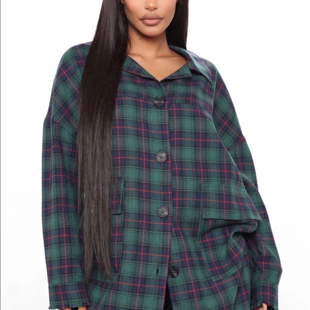 Fashion Nova Flannel Keep Checkin Flannel